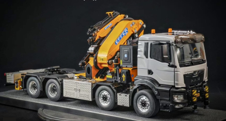 Preview: MAN TGS 3 8x4 mit Effer 1855 Kran RTR 1:14